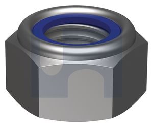 M10-1.5 ZINC NYLOC HEX NUT - BOX OF 200