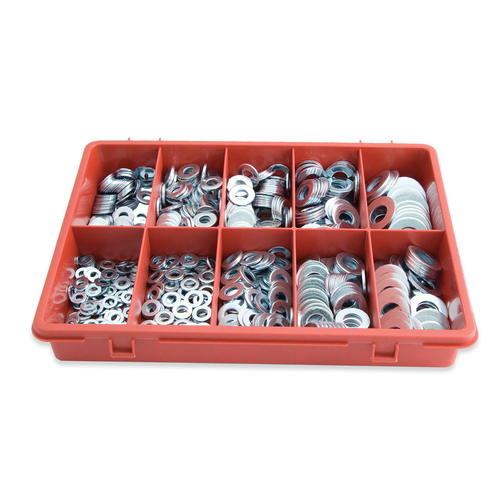 ASSORTED FLAT WASHERS 650 PCE - GB FASTENERS