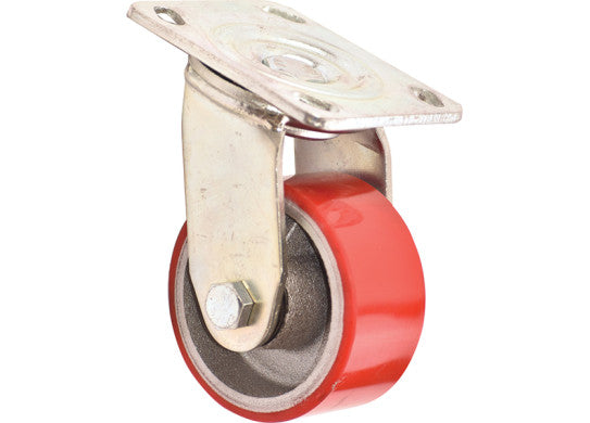 75MM SWIVEL CASTOR POLYURETHANE WLL 150KG