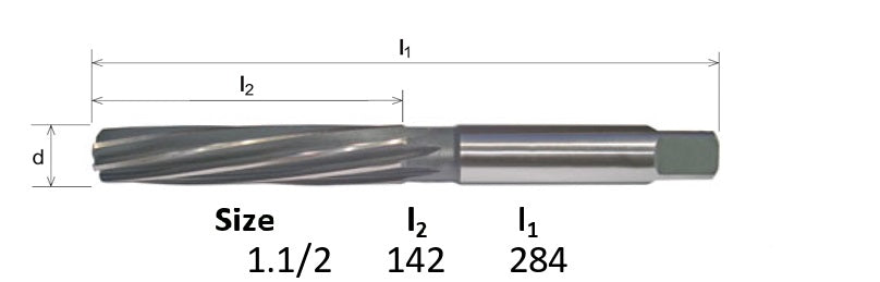 1 1/2 HSS HAND REAMER