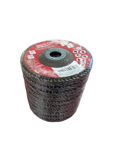 FLAP DISC 100MM 40GRIT ZIRC 10 PACK