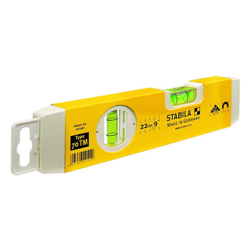 STABILA 70TM SPIRIT LEVEL MAGNETIC 220MM