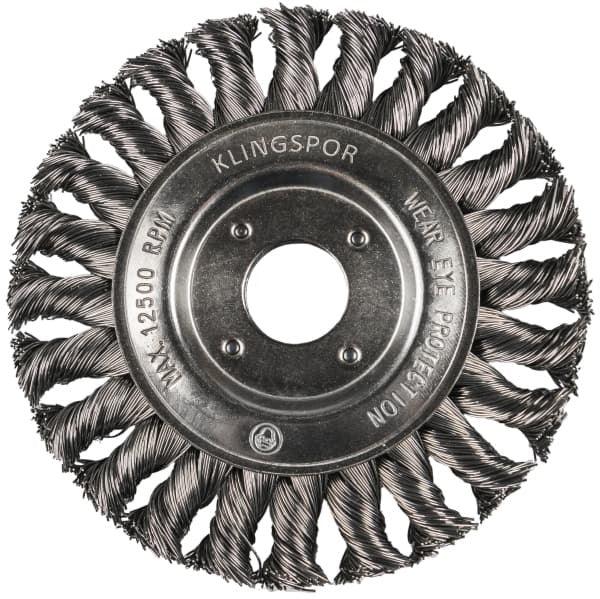 WIRE WHEEL 125MM KNOT STAINLESS - GB FASTENERS